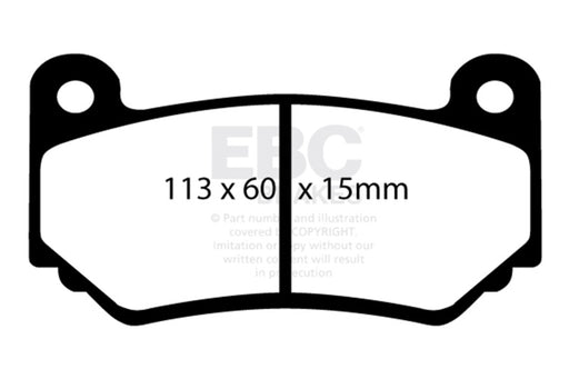 EBC yellowstuff brake pads front fits 2008 11 Lotus Exige 1 8 Supercharged 240