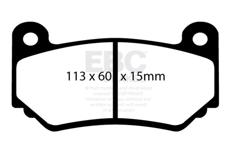 EBC yellowstuff brake pads front fits 2008 11 Lotus Exige 1 8 Supercharged 240