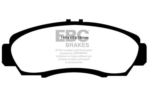 EBC ultimax brake pads front part UD787 fits 2001 03 Acura Cl 3 2 Ultimax2