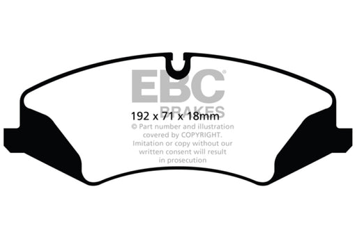 EBC yellowstuff brake pads front fits 2014 Land Rover Lr4 3 0 Supercharged