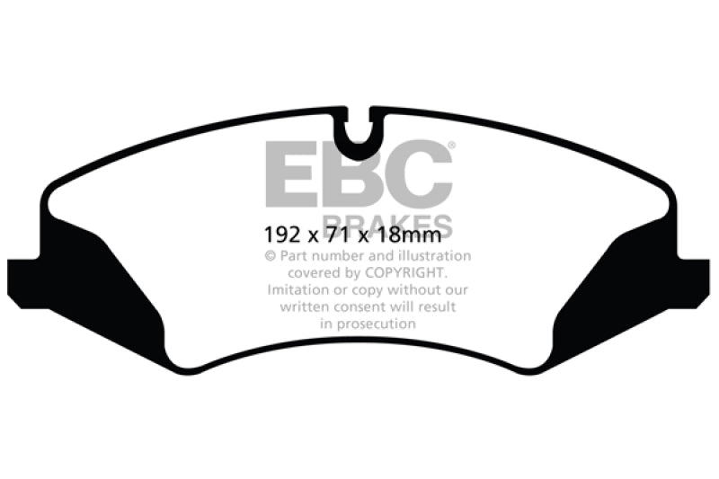 EBC yellowstuff brake pads front fits 2014 Land Rover Lr4 3 0 Supercharged