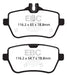 EBC redstuff brake pads rear fits 2014 Mercedes Benz S550 4 7 Twin Turbo