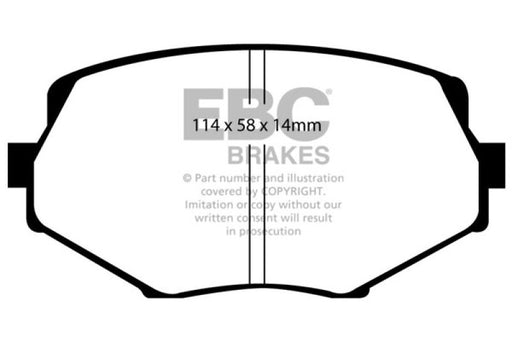 EBC redstuff brake pads front fits 1994 01 Mazda Miata Mx5 1 8