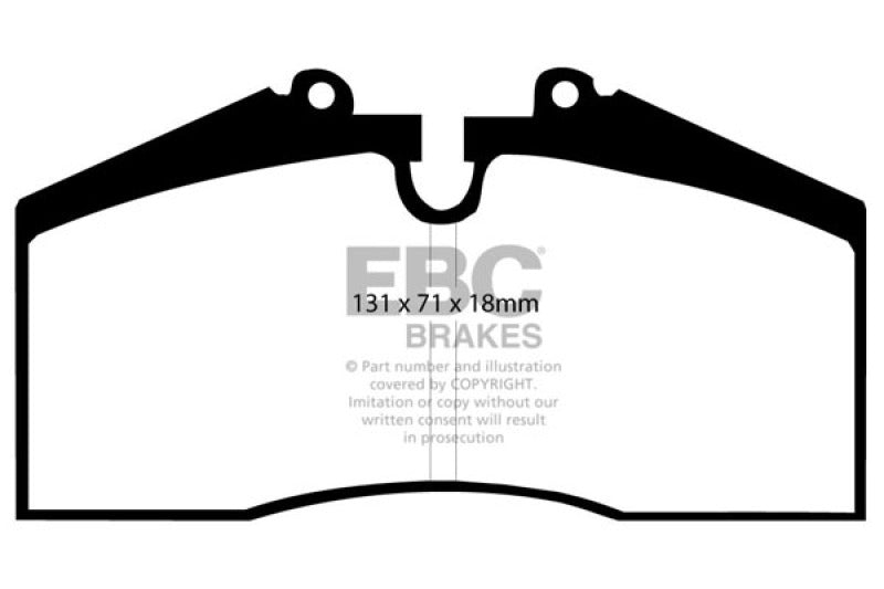EBC yellowstuff brake pads rear fits 1996 98 Porsche 911 993 3 6 Carrera 4s