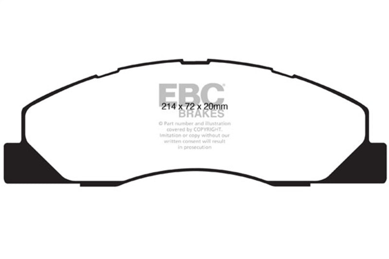EBC yellowstuff brake pads front fits 2009 11 Dodge Ram 2500 Pick Up 5 7 2wd 4wd