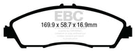 EBC greenstuff brake pads front part DP63024 fits 2014 Acura Mdx 3 5