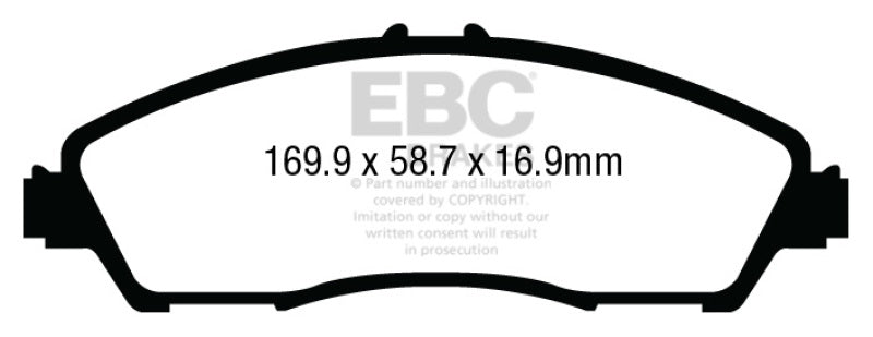 EBC greenstuff brake pads front part DP63024 fits 2014 Acura Mdx 3 5