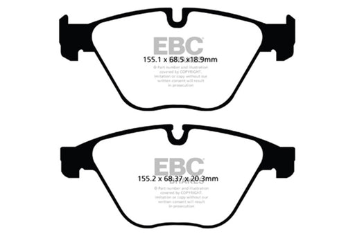 EBC yellowstuff brake pads front fits 2010 Bmw 535i 3 0 Turbo F10