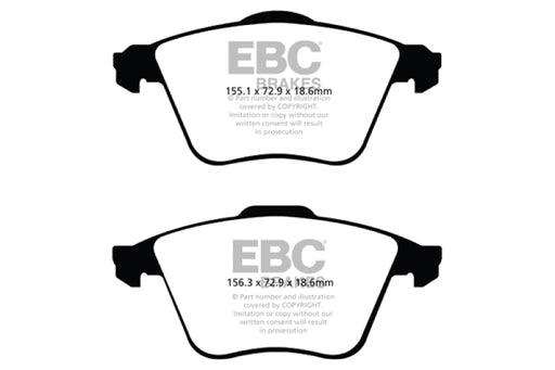 EBC ultimax brake pads front part UD9152 fits 2007 13 Mazda 3 2 3 Turbo Ultimax2
