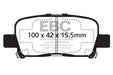 EBC greenstuff brake pads rear part DP61662 fits 2000 02 Acura Mdx 3 5