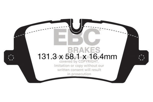 EBC yellowstuff brake pads rear fits 2013 Land Rover Range Rover 3 0 Supercharged