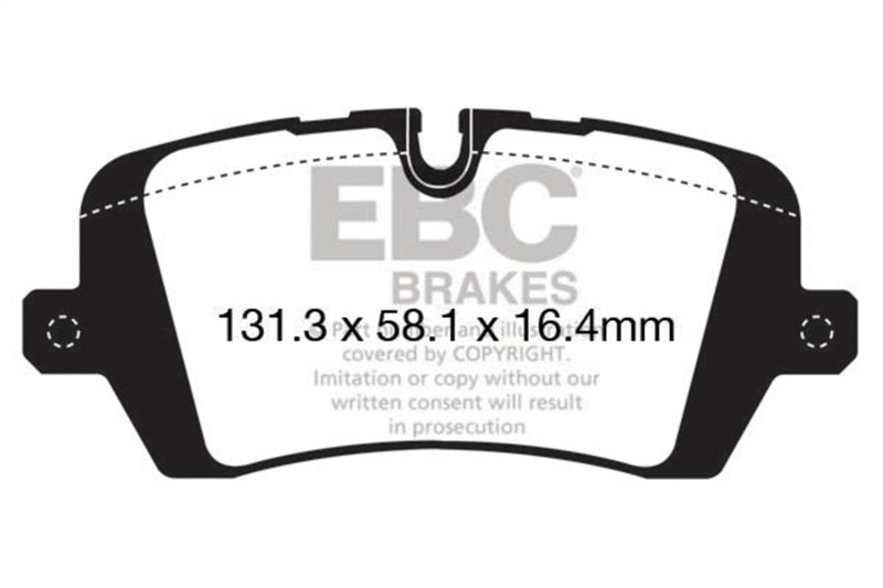 EBC greenstuff brake pads rear part DP62161 fits 2013 Land Rover Range Rover 3 0 Supercharged