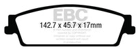 EBC greenstuff brake pads rear part DP63022 fits 2015 Cadillac Escalade 6 2 2wd