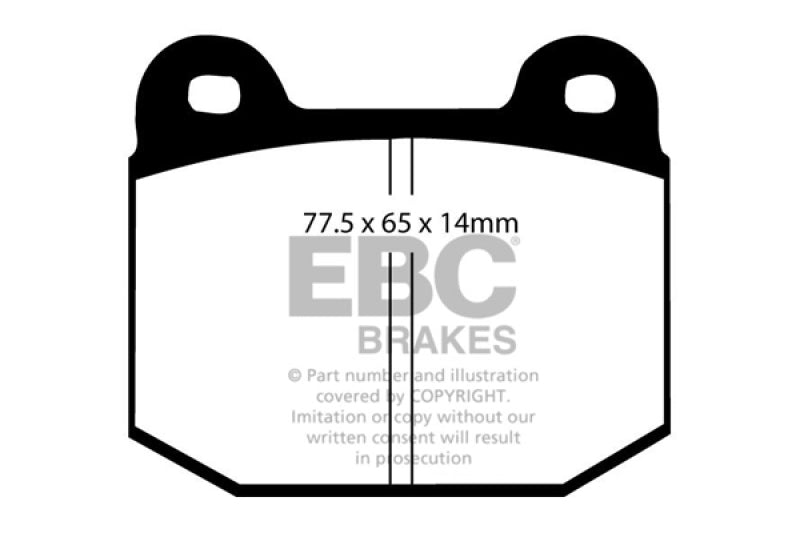 EBC redstuff brake pads front part DP3197 fits 2008 Lotus 2 Eleven 1 8 Supercharged
