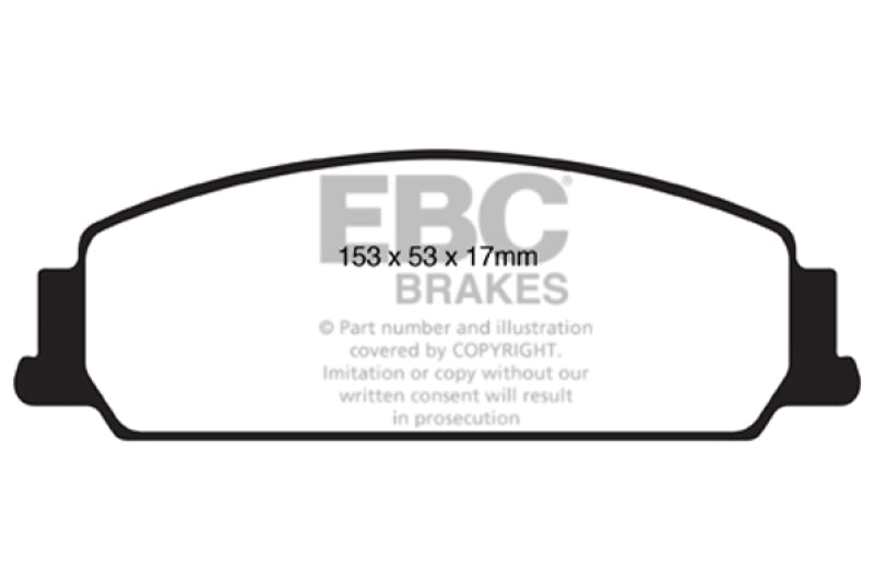 EBC redstuff brake pads front fits 2008 10 Pontiac G8 3 6