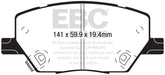 EBC greenstuff brake pads front part DP62239 fits 2015 Fiat 500x 1 4l Turbo