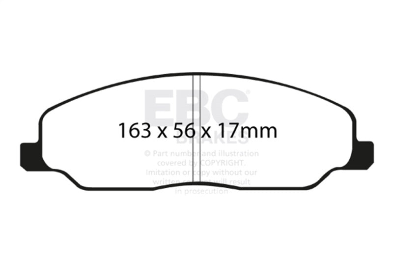 EBC yellowstuff brake pads front fits 2005 10 Ford Mustang 4 0