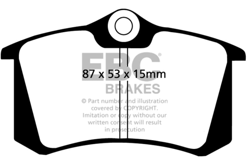 EBC ultimax brake pads rear part UD340 fits 2010 13 Audi A3 2 0 Td Ultimax2