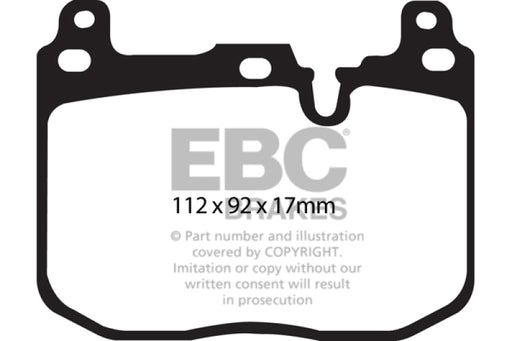 EBC greenstuff brake pads front part DP22130 fits 2014 Bmw 228 Coupe 2 0 Turbo Brembo Calipers