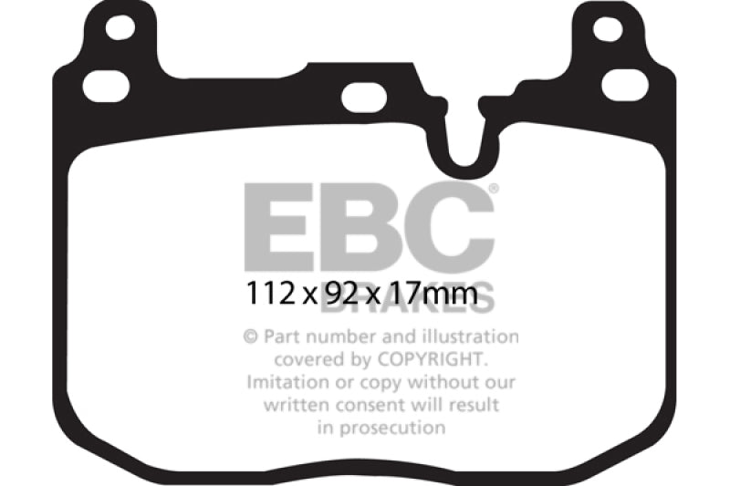 EBC greenstuff brake pads front part DP22130 fits 2014 Bmw 228 Coupe 2 0 Turbo Brembo Calipers