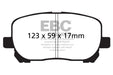EBC redstuff brake pads front fits 2002 08 Pontiac Vibe 1 8