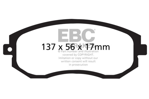 EBC ultimax brake pads front part UD1539 fits 2012 Scion Fr S 2 Ultimax2