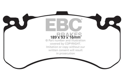 EBC yellowstuff brake pads front fits 2011 Audi A8 Quattro 6 3 Cast Iron