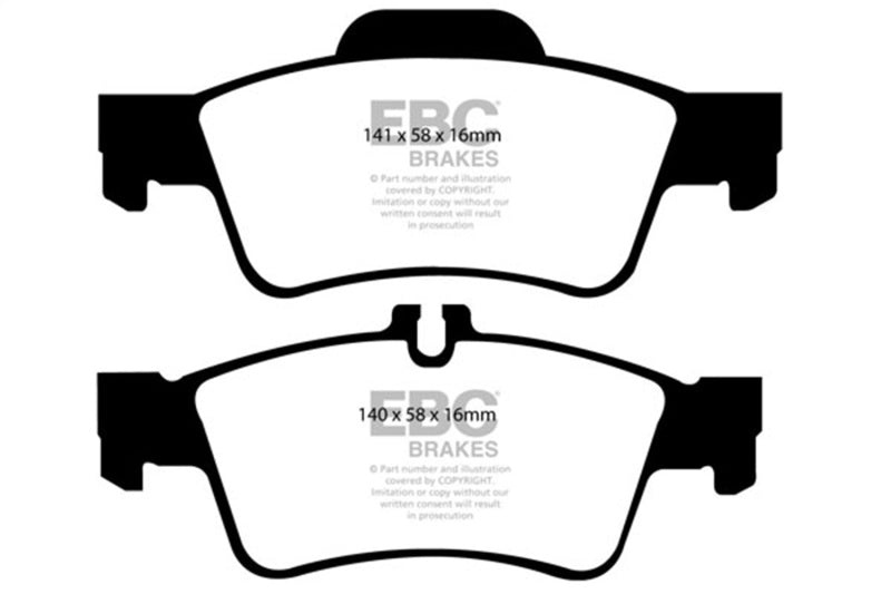 EBC ultimax brake pads rear part UD986 fits 2004 06 Mercedes Benz Cl500 5 0 Ultimax2