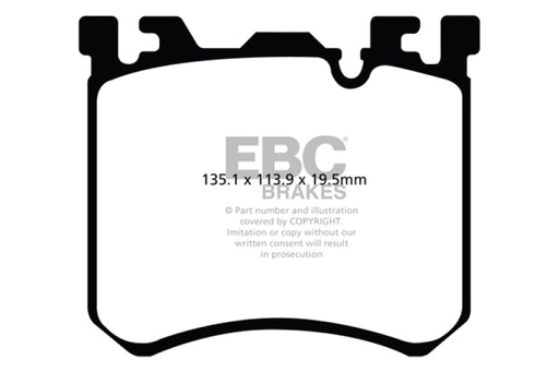 EBC yellowstuff brake pads front fits 2010 Bmw X5m 4 4 Twin Turbo