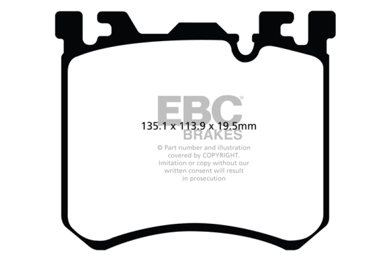 EBC yellowstuff brake pads front fits 2010 Bmw X5m 4 4 Twin Turbo