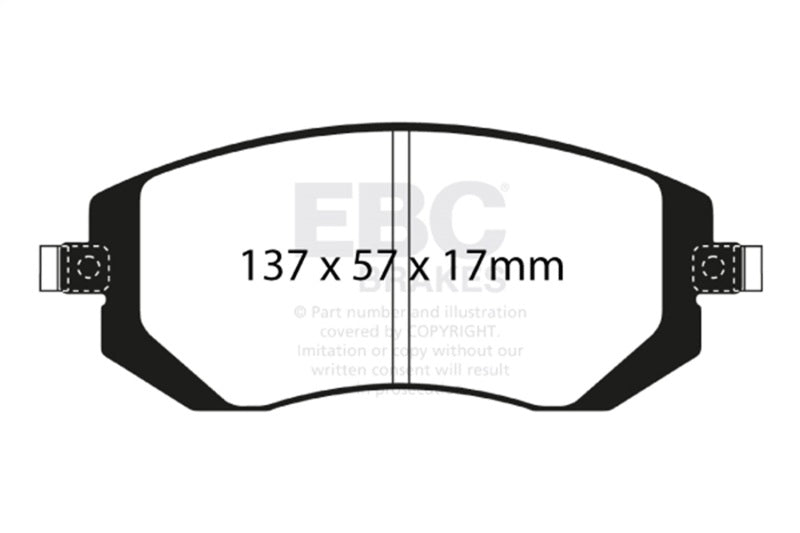 EBC ultimax brake pads front part UD929 fits 2004 06 Saab 9 2x 2 0 Turbo Ultimax2