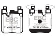 EBC yellowstuff brake pads rear fits 2014 Bmw M3 3 0 Twin Turbo F80