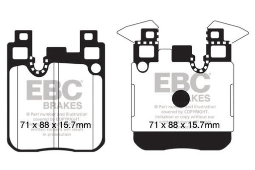 EBC redstuff brake pads rear fits 2014 Bmw M3 3 0 Twin Turbo F80