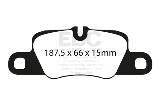 EBC redstuff brake pads rear fits 2012 15 Porsche 911 991 Cast Iron