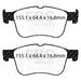 EBC yellowstuff brake pads front fits 2021 Ford Bronco Sport 1 5t