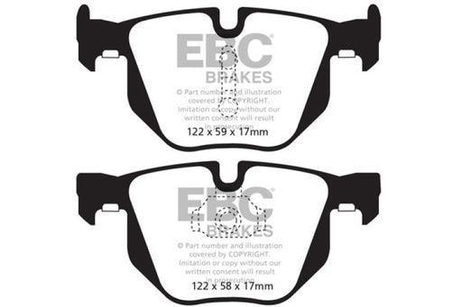 EBC yellowstuff brake pads rear fits 2010 14 Bmw X5 3 0 Turbo 35