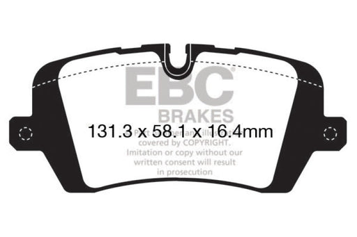 EBC greenstuff brake pads rear part DP62161 fits 2013 Land Rover Range Rover 3 0 Supercharged