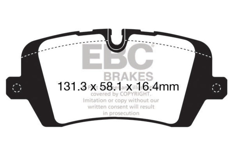 EBC greenstuff brake pads rear part DP62161 fits 2013 Land Rover Range Rover 3 0 Supercharged
