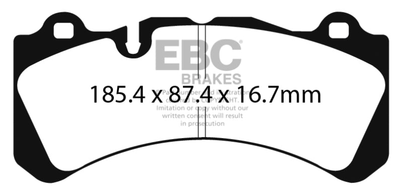 EBC yellowstuff brake pads front fits 2014 Volvo S60 Polestar V60 Polestar 3 0t