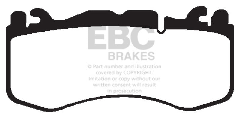 EBC yellowstuff brake pads front fits 2012 Aston Martin Vantage 4 7