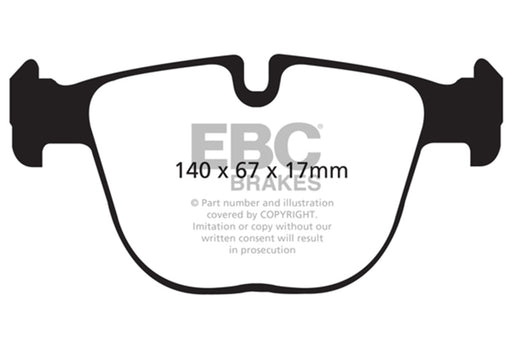 EBC yellowstuff brake pads rear fits 2010 Bmw X5m 4 4 Twin Turbo
