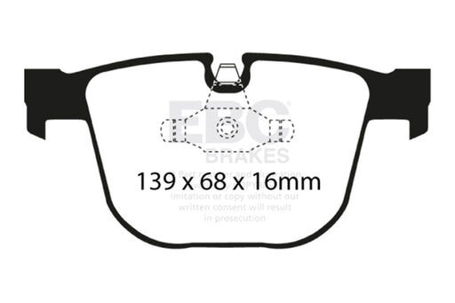 EBC redstuff brake pads rear fits 2008 10 Bmw M3 4 0 E90