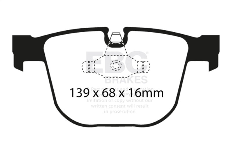 EBC yellowstuff brake pads rear fits 2008 10 Bmw M3 4 0 E90