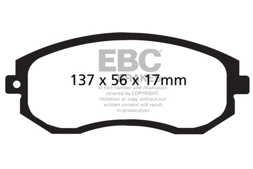 EBC redstuff brake pads front fits 2012 Scion Fr S 2