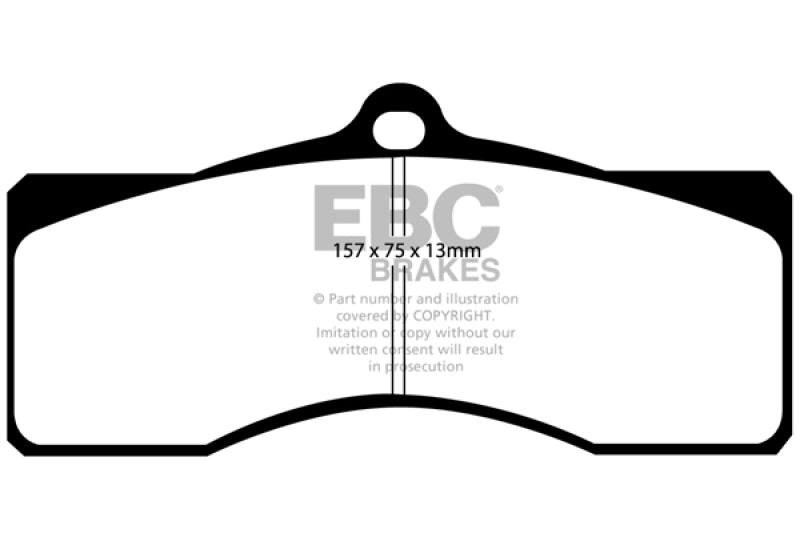 EBC redstuff brake pads front fits 1968 69 Chevrolet Camaro 1st Gen 4 9