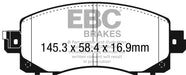 EBC redstuff brake pads front fits 2022 Subaru Wrx 2 4t 18 23 Subaru Crosstrek