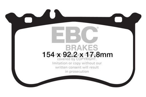 EBC yellowstuff brake pads front fits 2010 11 Mercedes Benz Cl550 5 5 Amg Sport Pkg