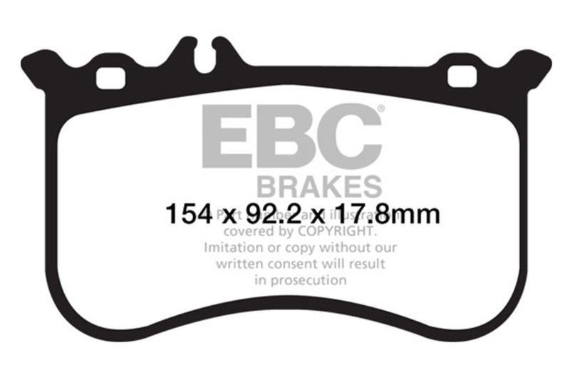 EBC yellowstuff brake pads front fits 2010 11 Mercedes Benz Cl550 5 5 Amg Sport Pkg