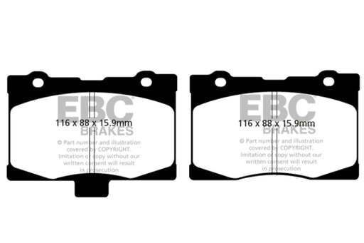 EBC yellowstuff brake pads front fits 2005 08 Acura Rl 3 5