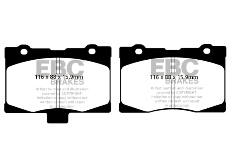 EBC redstuff brake pads front fits 2005 08 Acura Rl 3 5